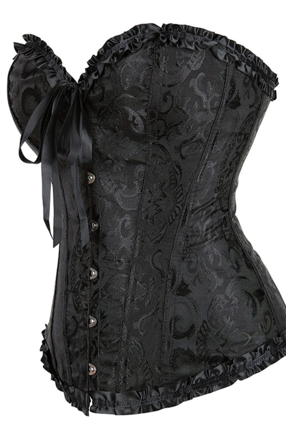 YesX YX886 Stunning Black Borcade Corset Up to 5XL